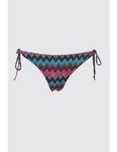 Trendyol Striped Bright Lace Low Waist Bikini bottom