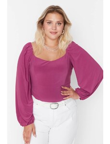 Trendyol Curve Plus Size Blouse - Pink - Regular fit