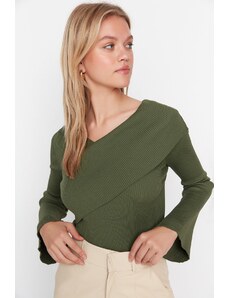 Trendyol Sweater - Green - Regular fit