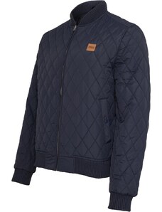 UC Men Diamond Quilt Nylon Jacket námořnická