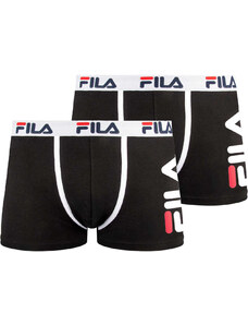 2PACK pánské boxerky Fila černé