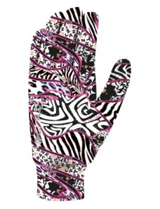 CRAZY IDEA GLOVES TOUCH WOMAN ZEBRA MIX