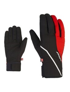 Běžkové rukavice Ziener ULTIMO black/red vel. 8