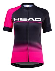 Cyklistický dres HEAD TEAM dámský černá/růžová vel.XS