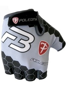 Cyklistické rukavice Polednik F3 New černo-šedé vel.S