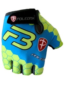 Cyklistické rukavice Polednik F3 New modro-zelené