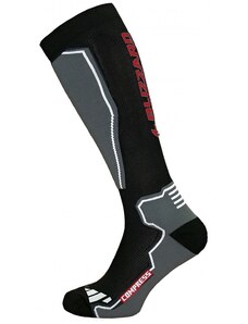 Lyžařské ponožky BLIZZARD Compress 85, black/grey, vel. 35-38