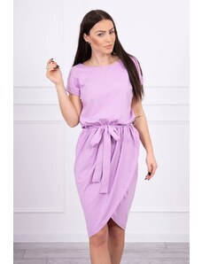 Kesi Zavazované šaty s psaníčkovým spodkem fialové barvy