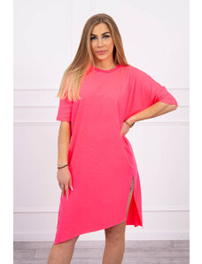 Kesi Oversize šaty růžové neonové