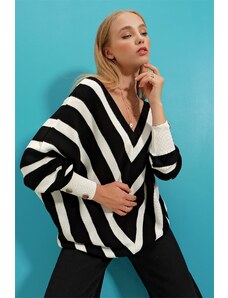 Dámský svetr Trend Alaçatı Stili Zebra