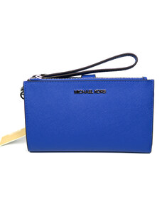 Dámská peněženka Michael Kors Large Double zip - electric blue - modrá