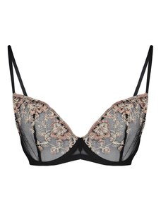 Trendyol Curve Black Embroidered Balconette Lace Bra