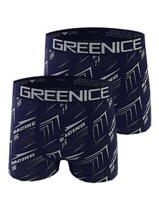 Bezešvé boxerky Greenice - Racing ( 2 ks v balení )