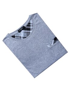 Pánská bavlněná noční košile s krátkým rukávem C-lemon - O