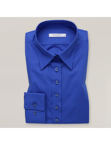 Willsoor Dámská košile tmavě modré barvy s hladkým vzorem 14448