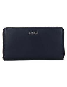 Dámská kožená peněženka Lagen - tmavě modrá