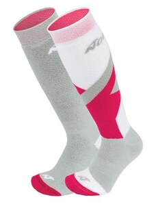 NORDICA MULTISPORT 2PACK JUNIOR Light Grey/Coral/White, Light Grey