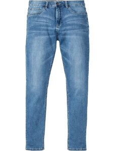 bonprix Strečové džíny Regular Fit, Tapered Modrá