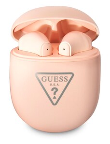 Bezdrátová sluchátka - Guess, Triangle Logo Pink