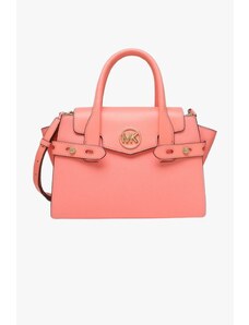 Michael Kors CARMEN medium flap messenger satchel bag grapefruit pink dámská kabelka
