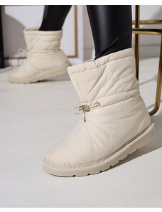 Basida Béžové dámské zateplené boty a'la snow boots Kaliolen - Obuv - Béžová