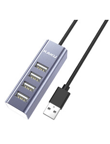 iKAKU Kaku HUB adaptér KSC 383 Yilian USB na 4x usb Šedá
