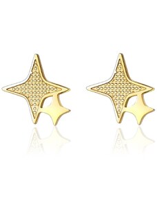 IZMAEL Náušnice Double Star Zlatá KP23460