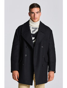 KABÁT GANT D1. OVERSIZED WOOL PEACOAT černá M