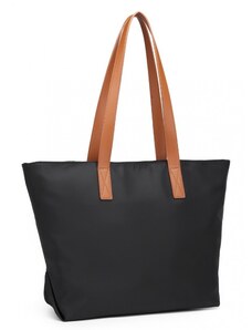 Miss Lulu voděodolná casual shopping taška - černá - 14L