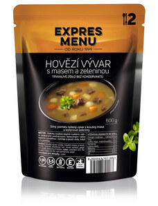 Expres Menu Hovězí vývar s masem a zeleninou 600g