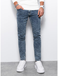 Ombre Clothing Pánské džínové kalhoty SKINNY FIT - modré V5 P1062
