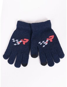 Yoclub Kids's Gloves RED-0108C-AA5E-001 Navy Blue