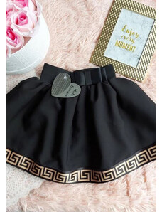 Nikol Kids Fashion Dívčí sukně se vzorem černá