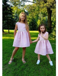 Nikol Kids Fashion Dívčí šaty růžové