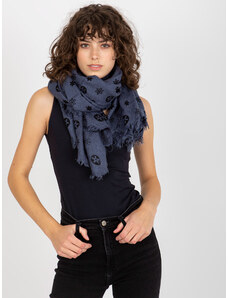 Fashionhunters Dámský šátek s potiskem - modrý