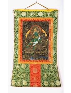 Nepál Malovaný obraz THANGKA Green Tara 115x64 cm