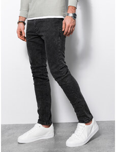 Ombre Clothing Pánské džínové kalhoty SKINNY FIT - černé V6 P1062