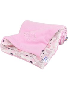 Kaarsgaren Zateplená dětská deka růžová slon