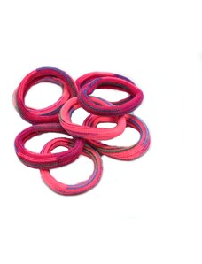 Hair-bizuterie Růžové gumičky, 8 ks
