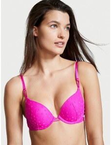 Victoria's Secret Krajková push-up podprsenka Sexy Tee Push-Up Bra I heart you