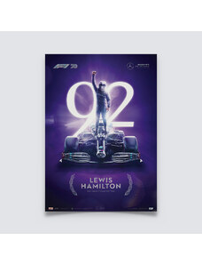 Automobilist Posters | Mercedes-AMG Petronas F1 Team - Lewis Hamilton - 92nd Record-Breaking Win - Portugal - 2020 | Collector's Edition