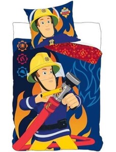 Setino Ložní povlečení Požárník Sam - Fireman Sam - 100% bavlna - 70 x 90 cm + 140 x 200 cm