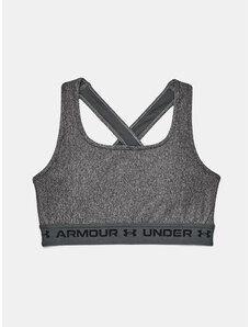 Under Armour Podprsenka Crossback Mid Heather Bra-GRY - Dámské