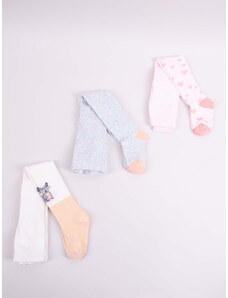 Yoclub Kids's Girls' Cotton Tights 3-Pack RAB-0003G-AA00-002