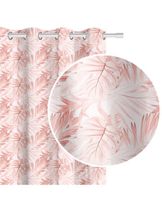 Edoti Curtain with leaves Hibiscus 140x250 A738