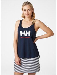 Tmavě modré dámské tílko Helly Hansen Logo Singlet - Dámské