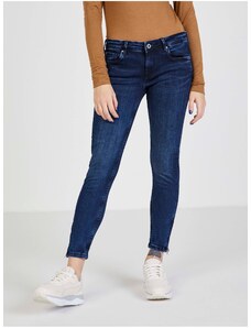 Tmavě modré skinny fit džíny Pepe Jeans Lola Zip - Dámské