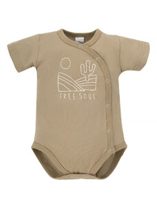 Pinokio Kids's Free Soul Shortsleeve Buttoned Bodysuit