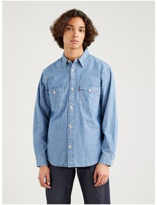Levi's Modrá pánská džínová košile Levi's - Pánské