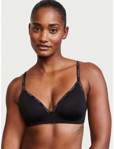 Victoria's Secret Podprsenka bez kostic The T-shirt Lightly-Lined Wireless Bra Black